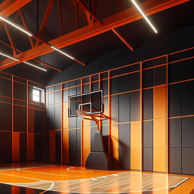 panier de basket interieur à vichy